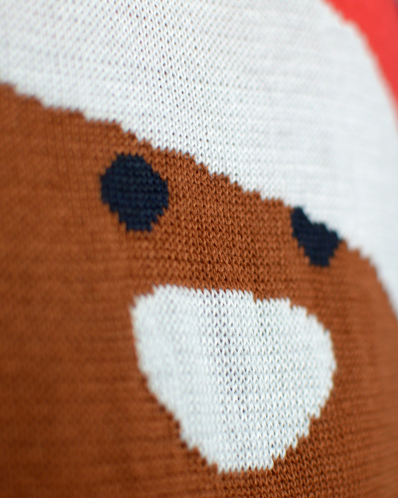 Maglione Natalizio da Donna Blu Gingerbread