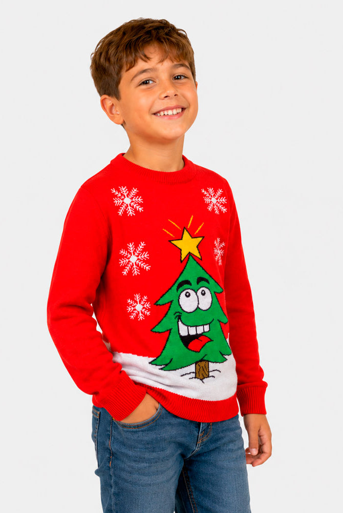 maglione-natalizio-albero-natalizazio-sorridente-rosso-bambino