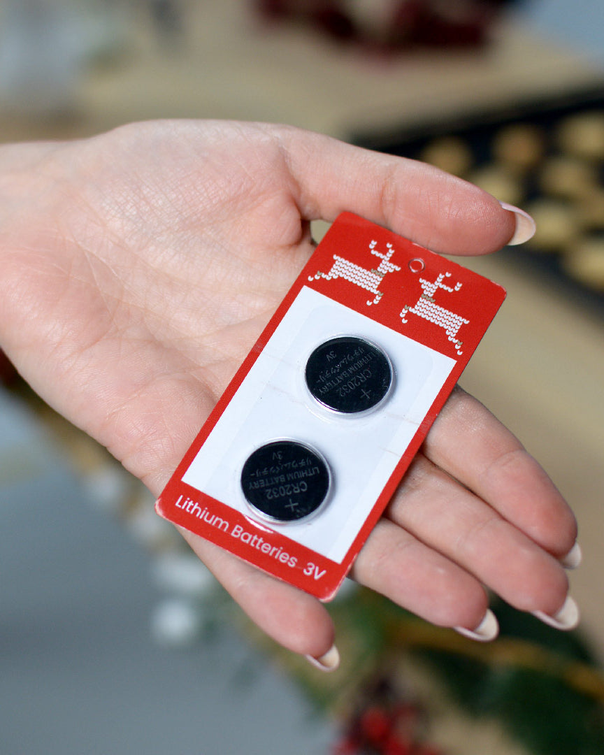 Pacco Extra di 2 Batterie Speciali per Maglioni con Luci LED