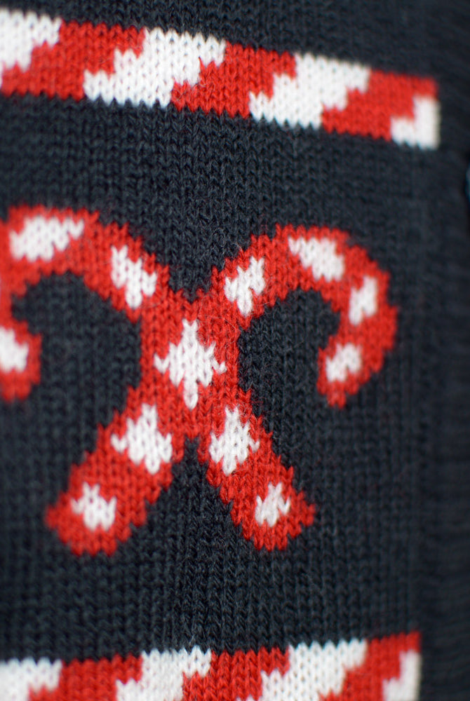 Cardigan Natalizio di Coppia con Stelle Polari Blu