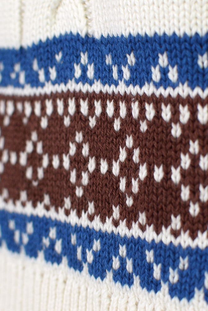 Cardigan Maglione di coppia in Cotone Biologico Renne