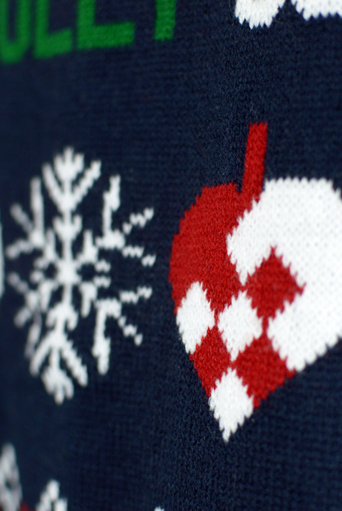 Cardigan Natalizio Uomo Blu Rosso Renne Babbo Natale