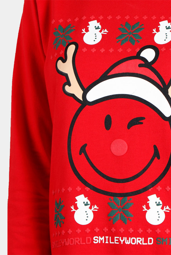 Felpa di Natale Smile da Donna