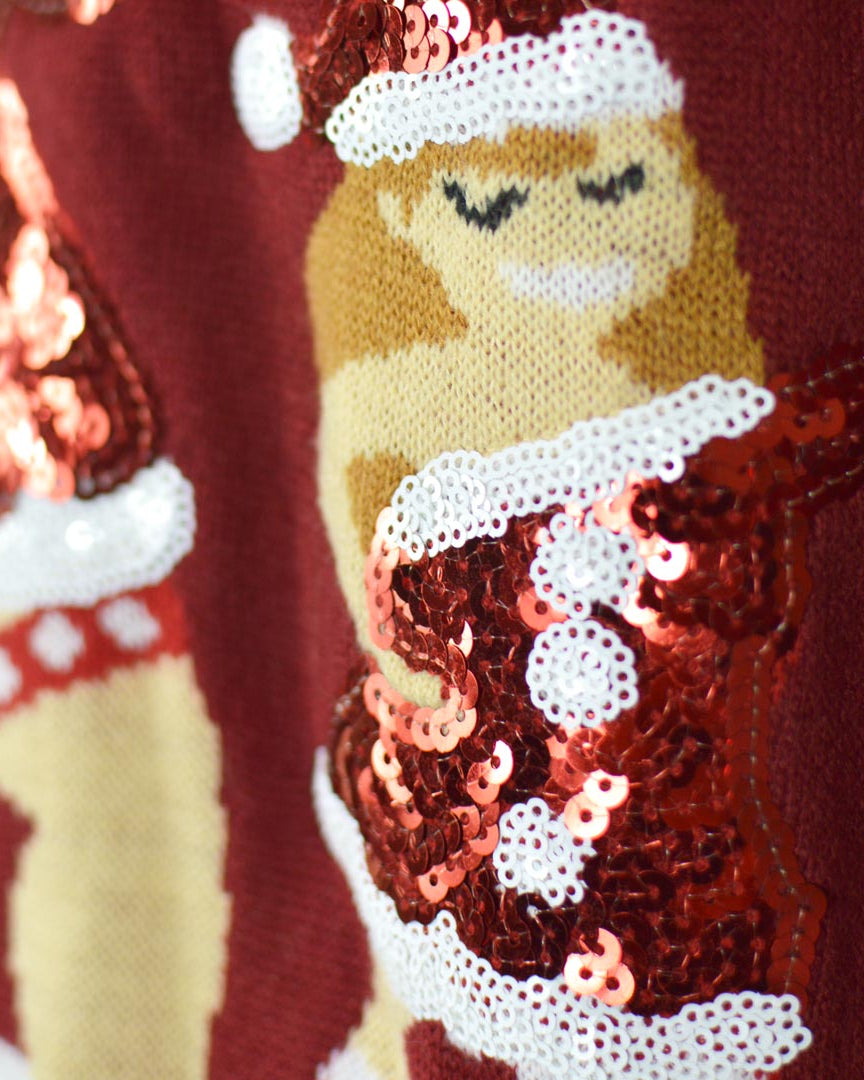 Maglione Natalizio Donna Jingle Ladies con Paillettes