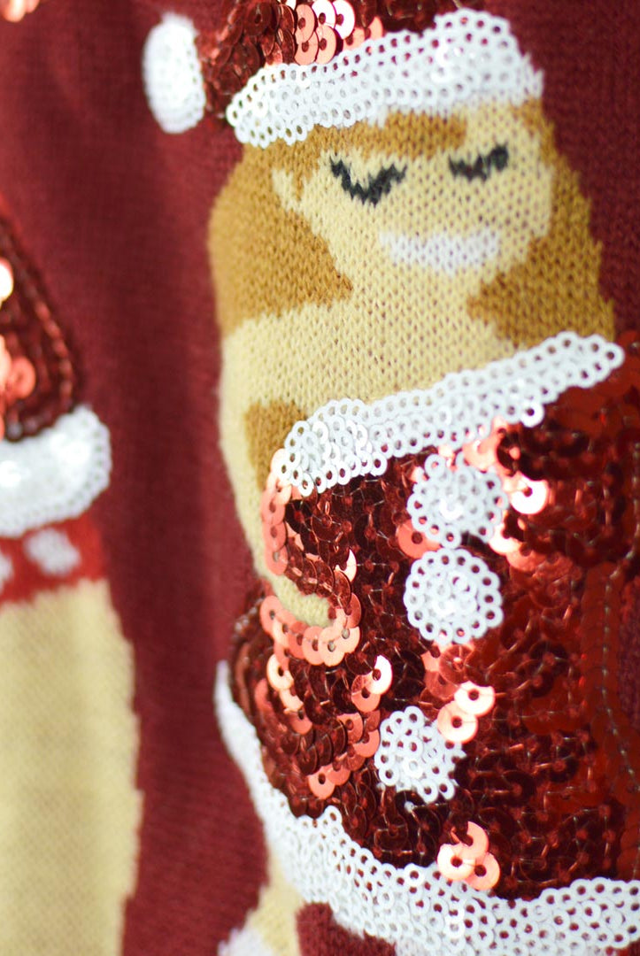 Maglione Natalizio Uomo Jingle Ladies con Paillettes