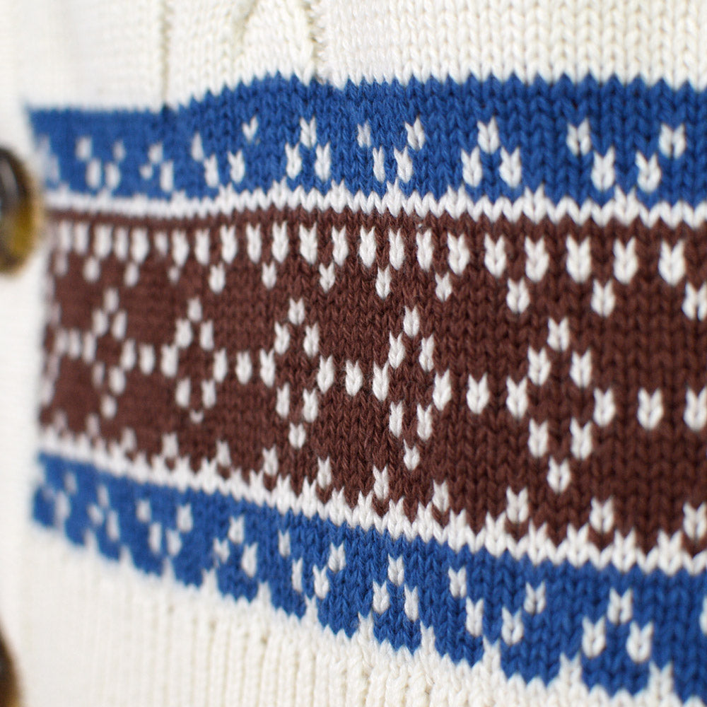 Maglione Cardigan da Uomo in Cotone Biologico Renne