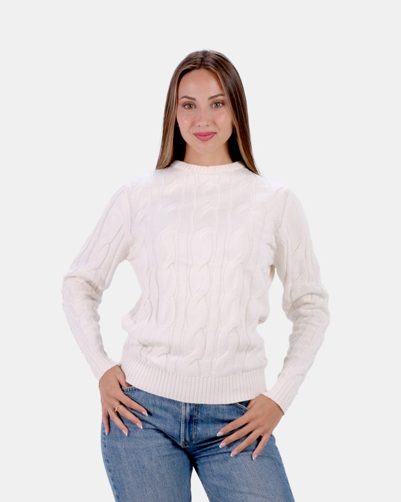 Maglione di Coppia in Cotone Biologico Snowfall Donna