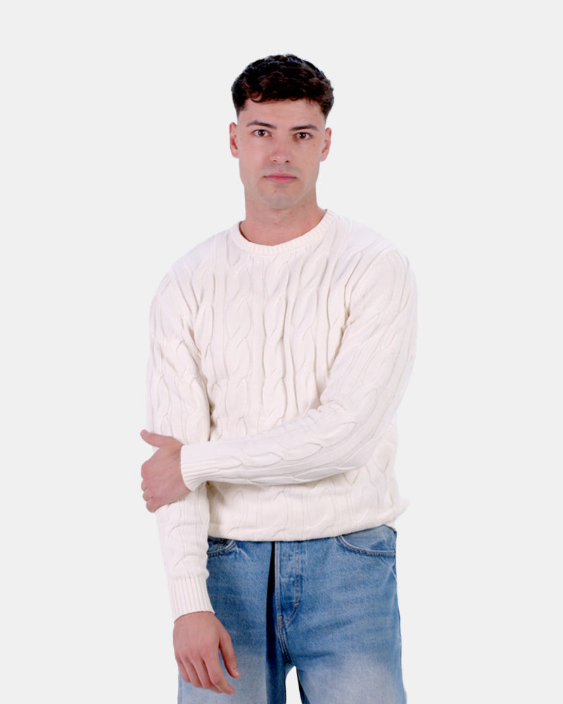 Maglione di Coppia in Cotone Biologico Snowfall Uomo