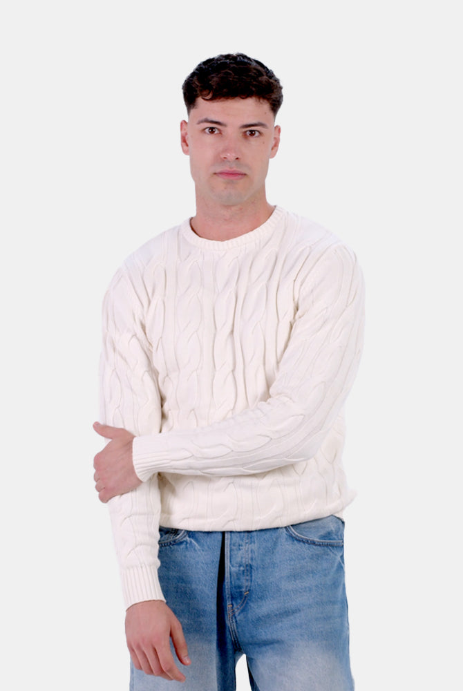 Maglione di Coppia in Cotone Biologico Snowfall Uomo