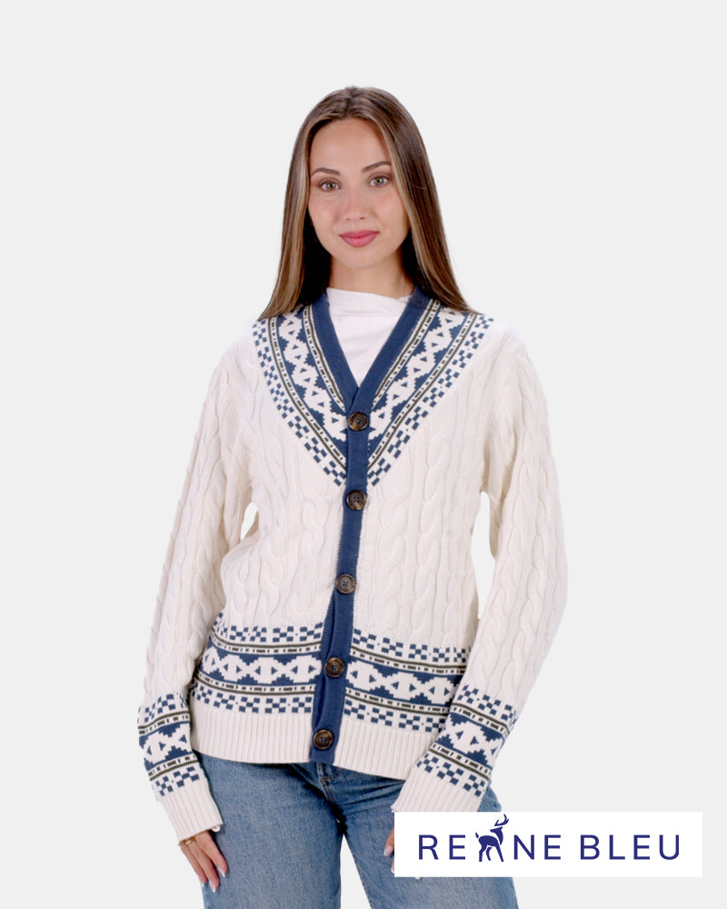 Maglione da Donna Cardigan in Cotone Biologico Cottage