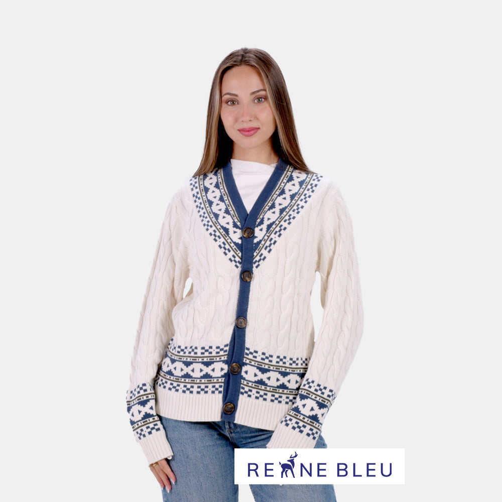 Maglione da Donna Cardigan in Cotone Biologico Cottage