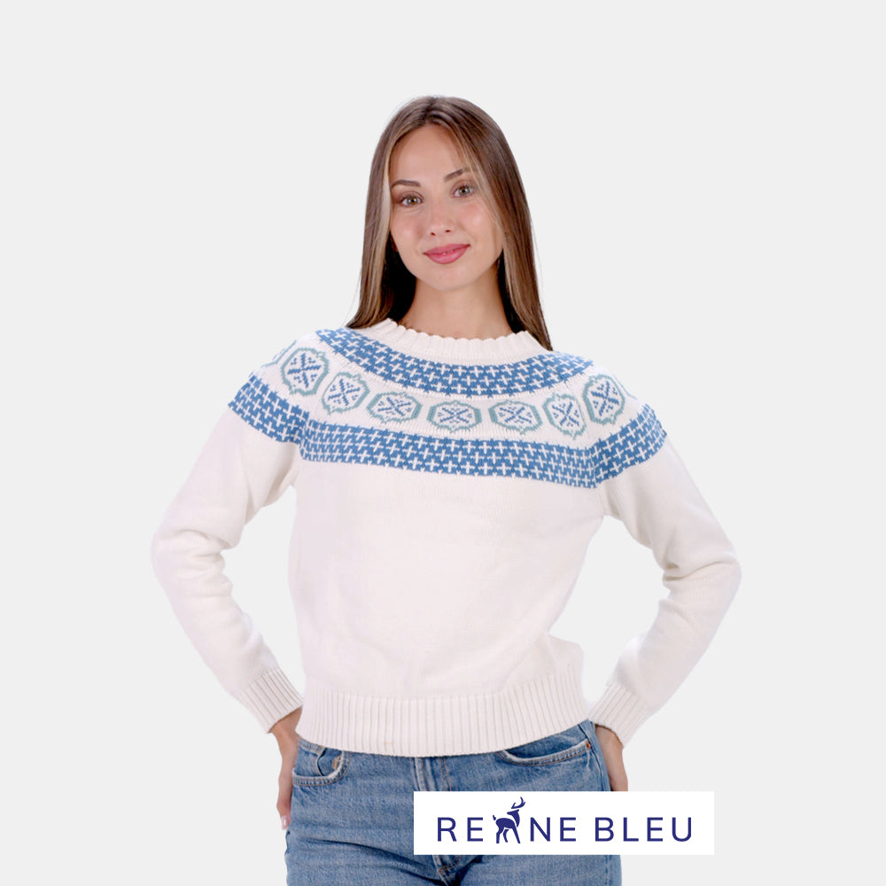 Maglione da Donna in Cotone Biologico Glacier