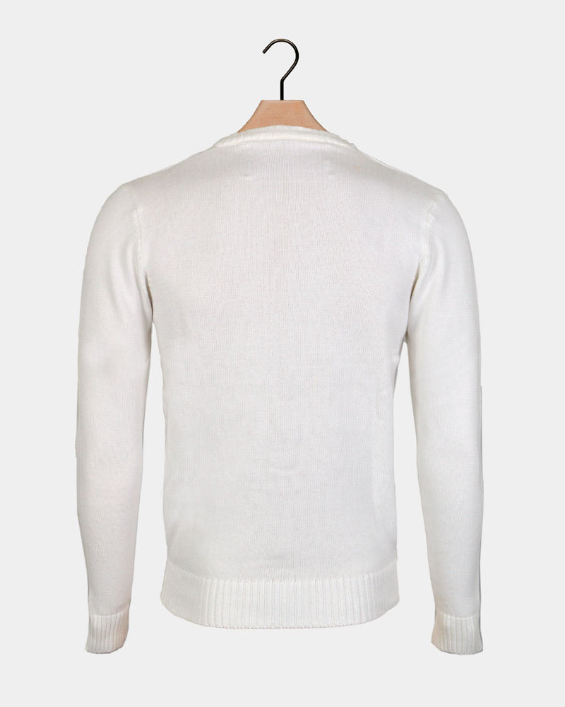 Bianco con Renna 3D Maglione Natalizio Bambini