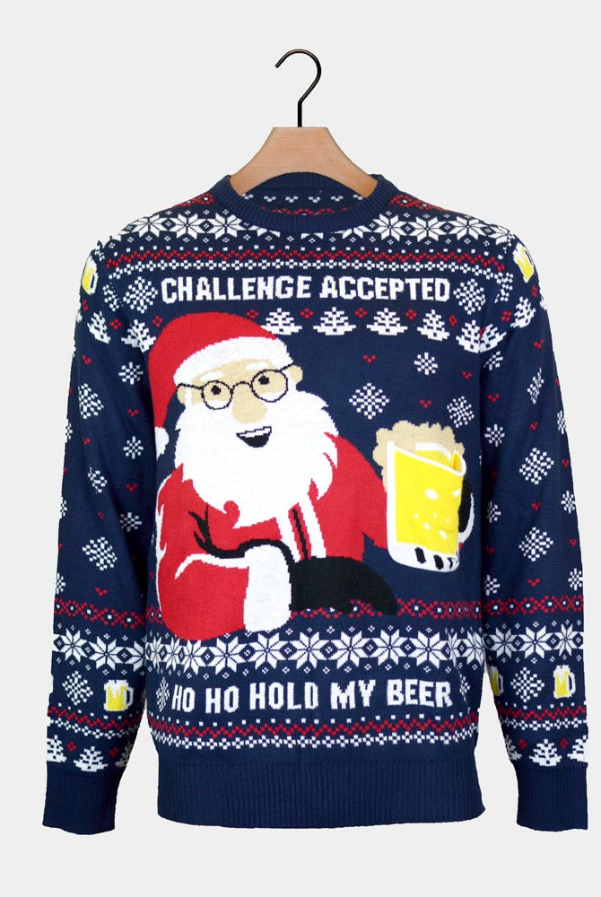 Maglione Natalizio 3D Uomo Beer Pocket