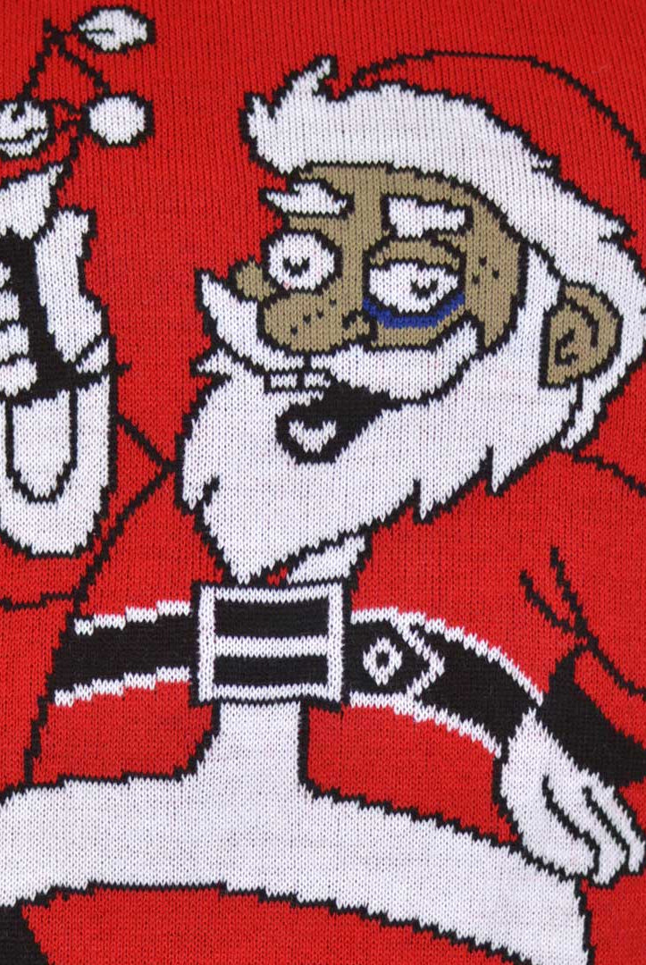 Maglione Natalizio Babbo Natale e un Martini