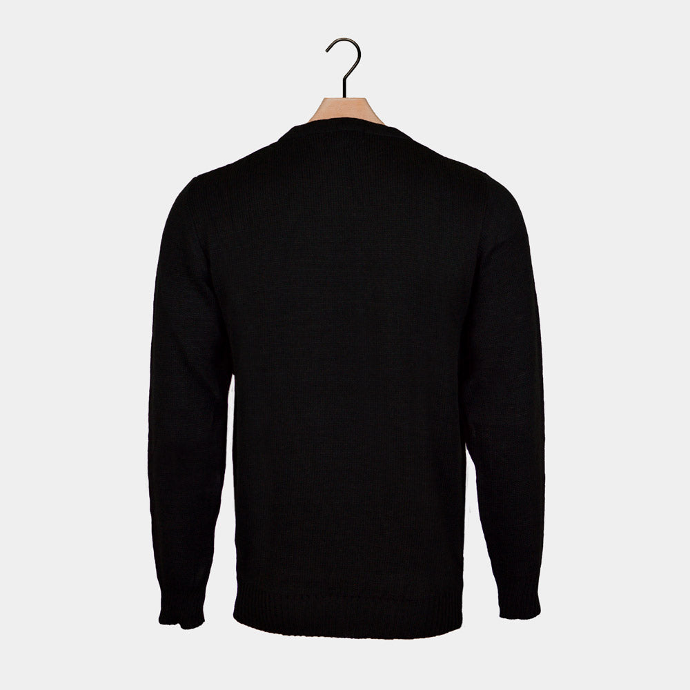 Maglione Natalizio con Babbo Natale in Cerca di Lavoro Renna