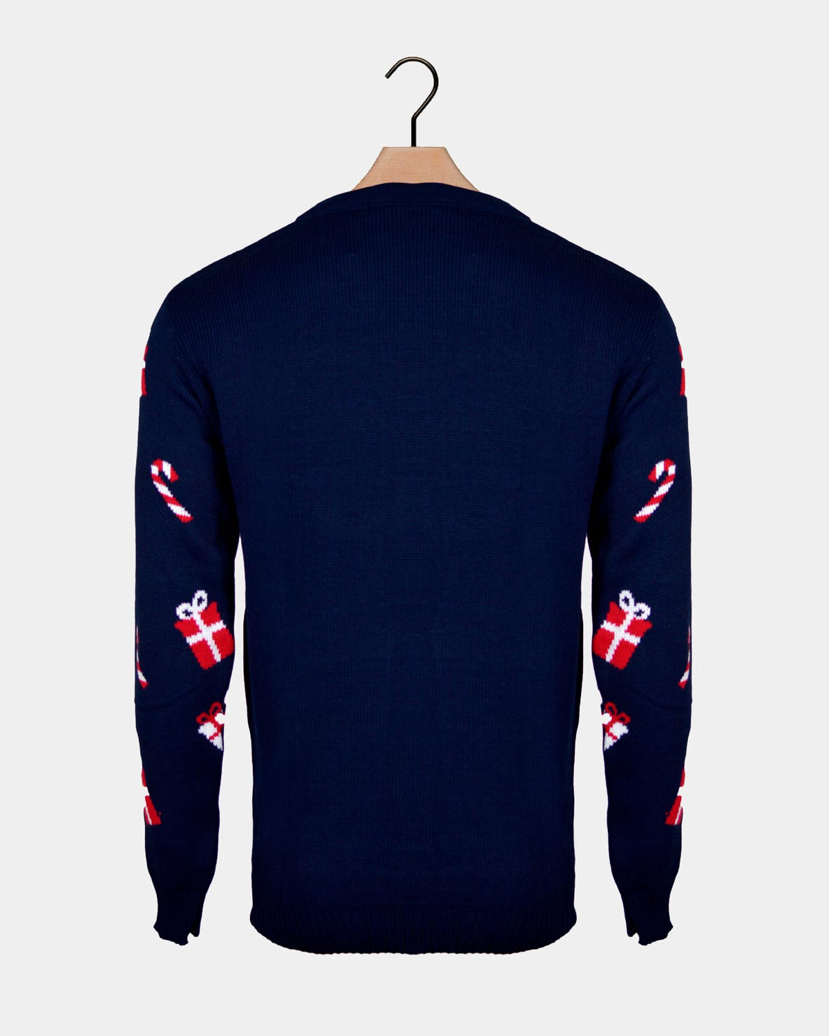 Maglione Natalizio Babbo Natale ed Elfo Blu