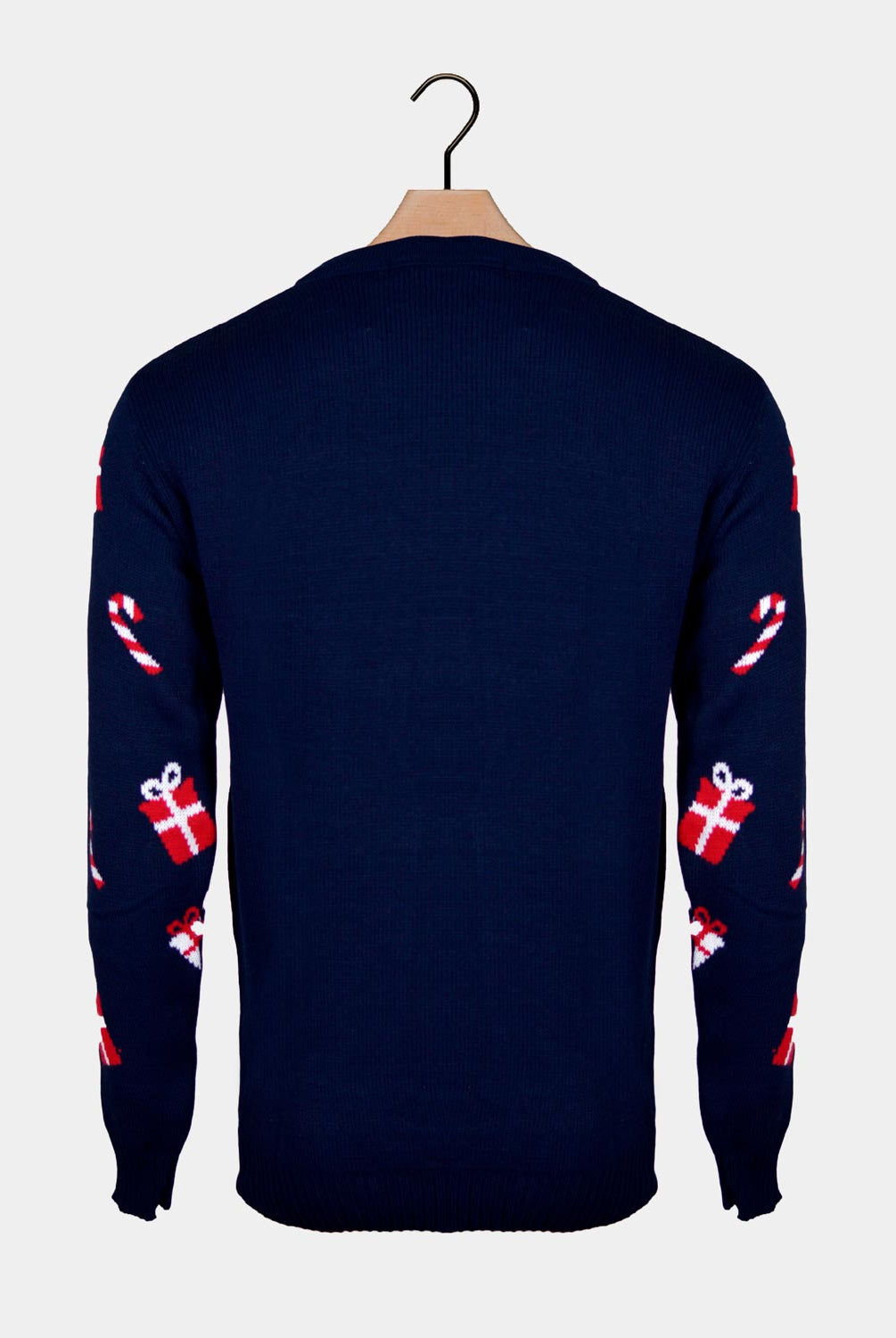 Maglione Natalizio Babbo Natale ed Elfo Blu