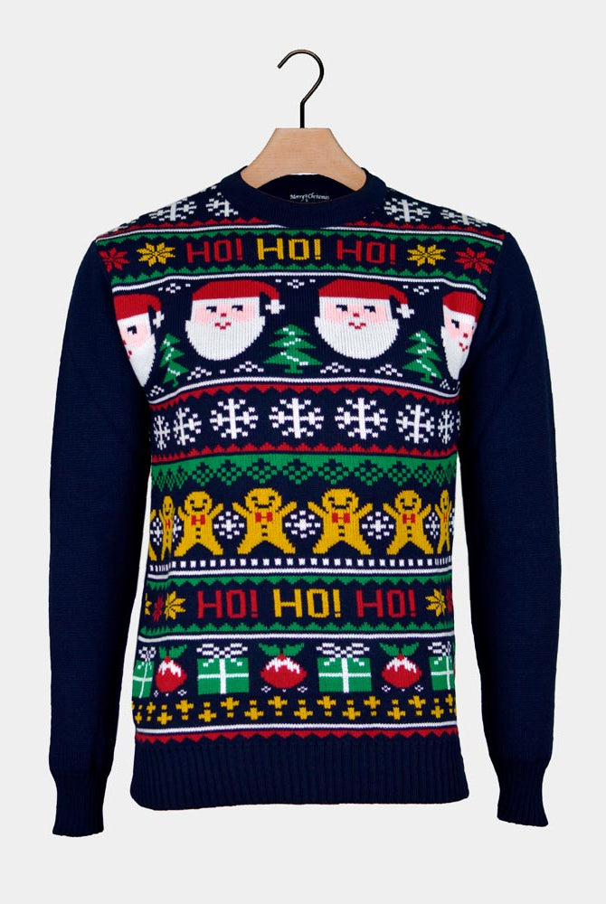 Maglione Natalizio Babbo Natale Ho Ho Ho!