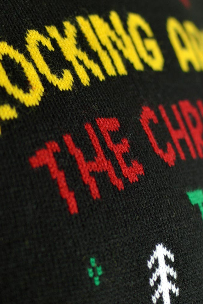 Maglione Natalizio Babbo Natale Rocker con Luci LED