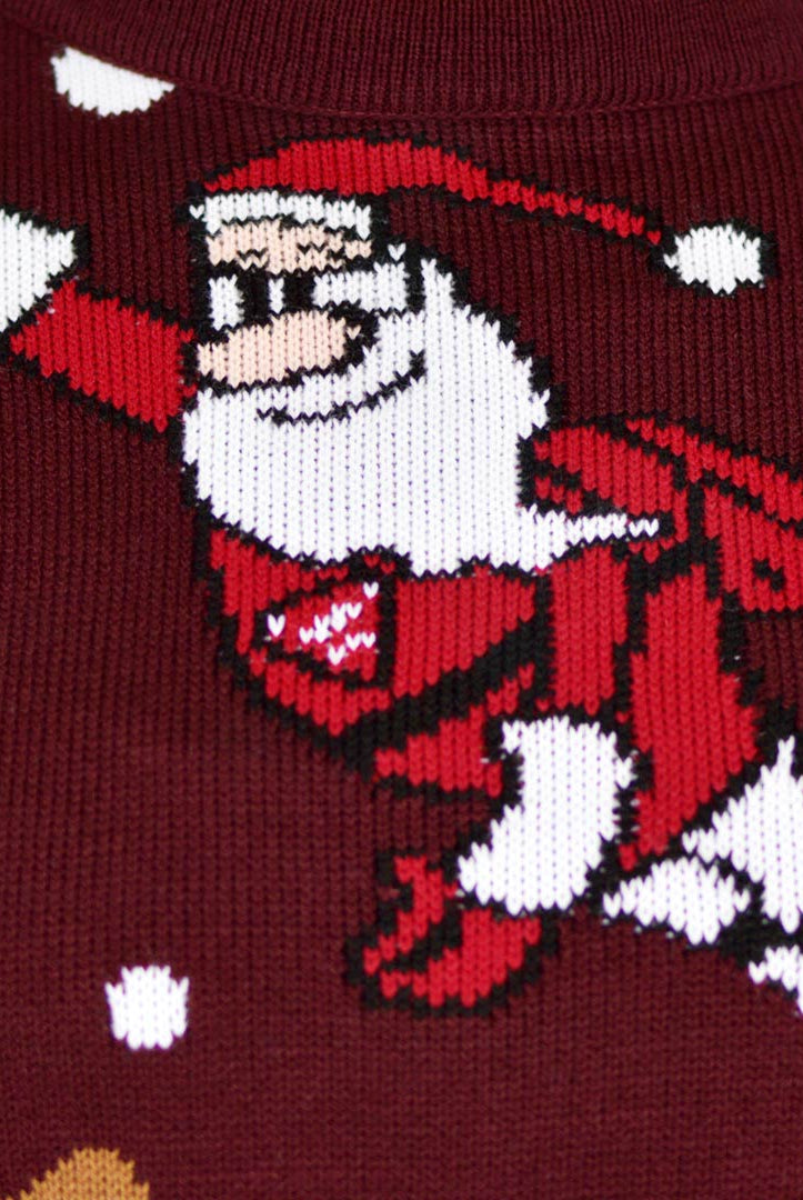 Maglione Natalizio Babbo Natale Superman Renna Batman
