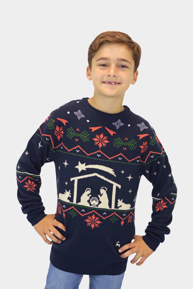 Maglione Natalizio per Bambini Nativity