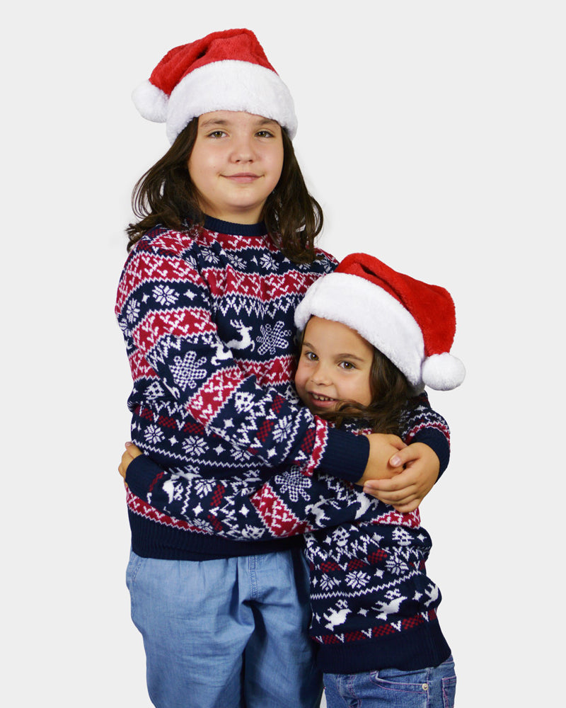 Maglione Natalizio per Bambini Renne e Motivi Natalizi