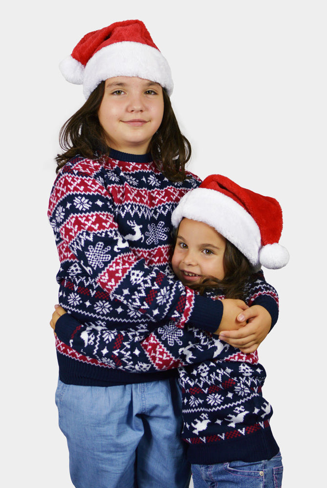 Maglione Natalizio per Bambini Renne e Motivi Natalizi