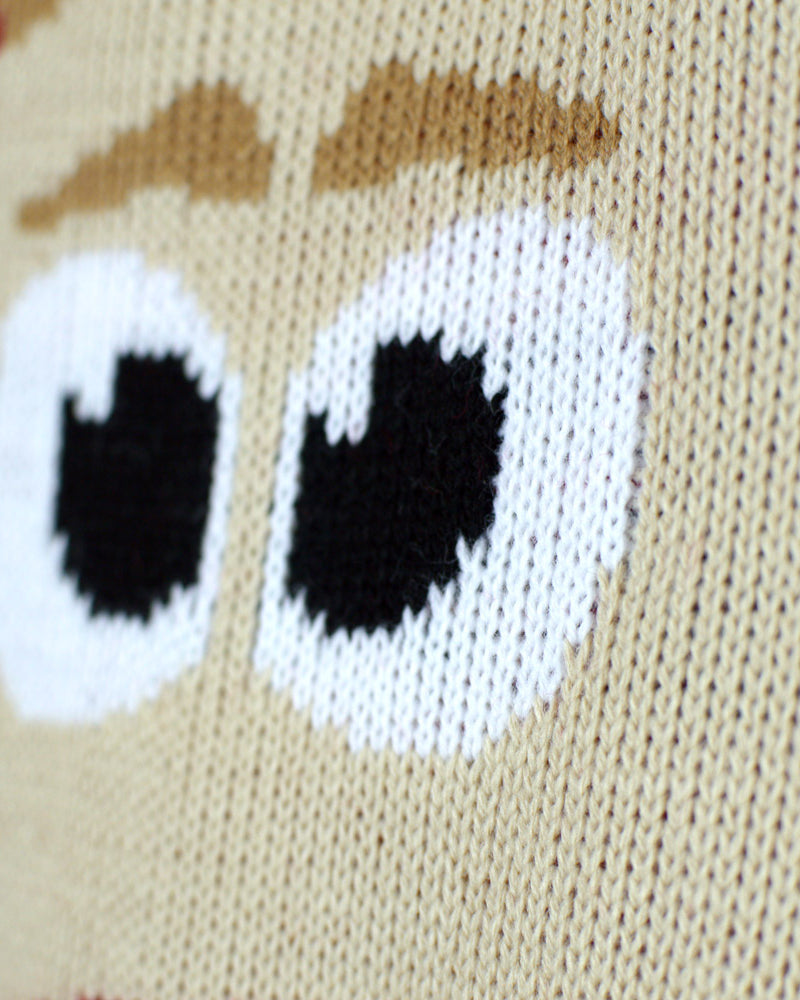 Maglione Natalizio per Bambini Rosso Renna Neve