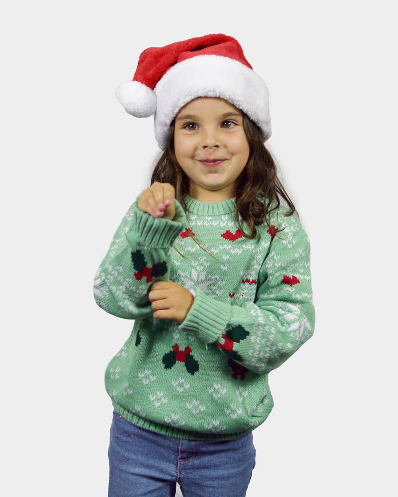 Maglione Natalizio per Bambini Verde Sweet Christmas