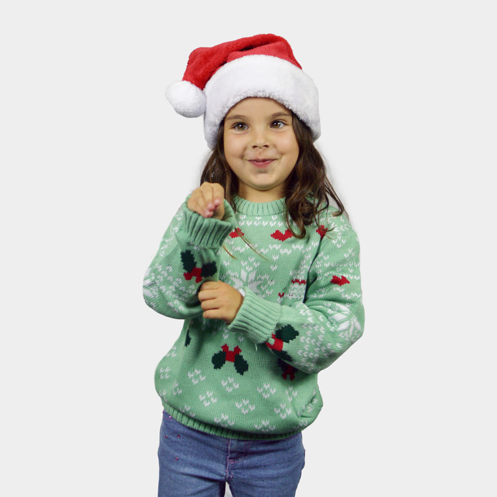 Maglione Natalizio per Bambini Verde Sweet Christmas