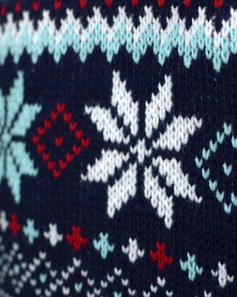 Maglione Natalizio Blu Merry Christmas