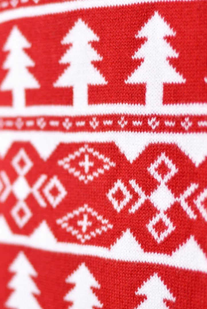 Maglione Natalizio con Cagnolino Rosso