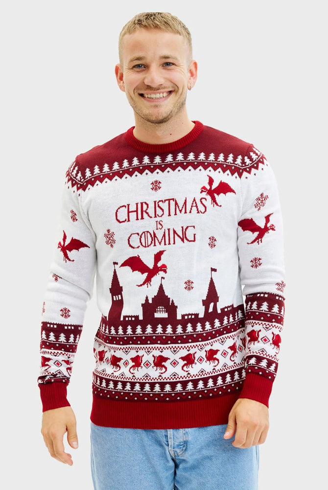 Maglione Natalizio Christmas is Coming da Uomo