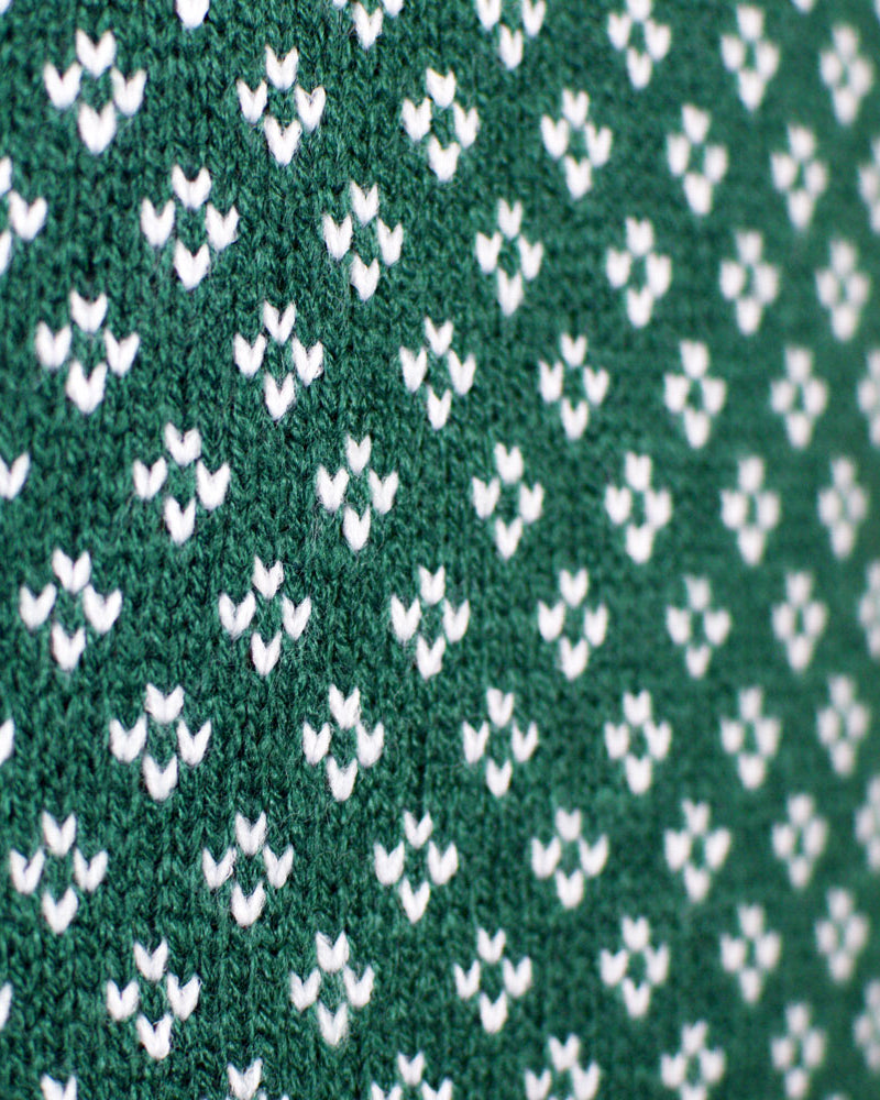 Maglione Natalizio Classico Verde e Bianco Elegante
