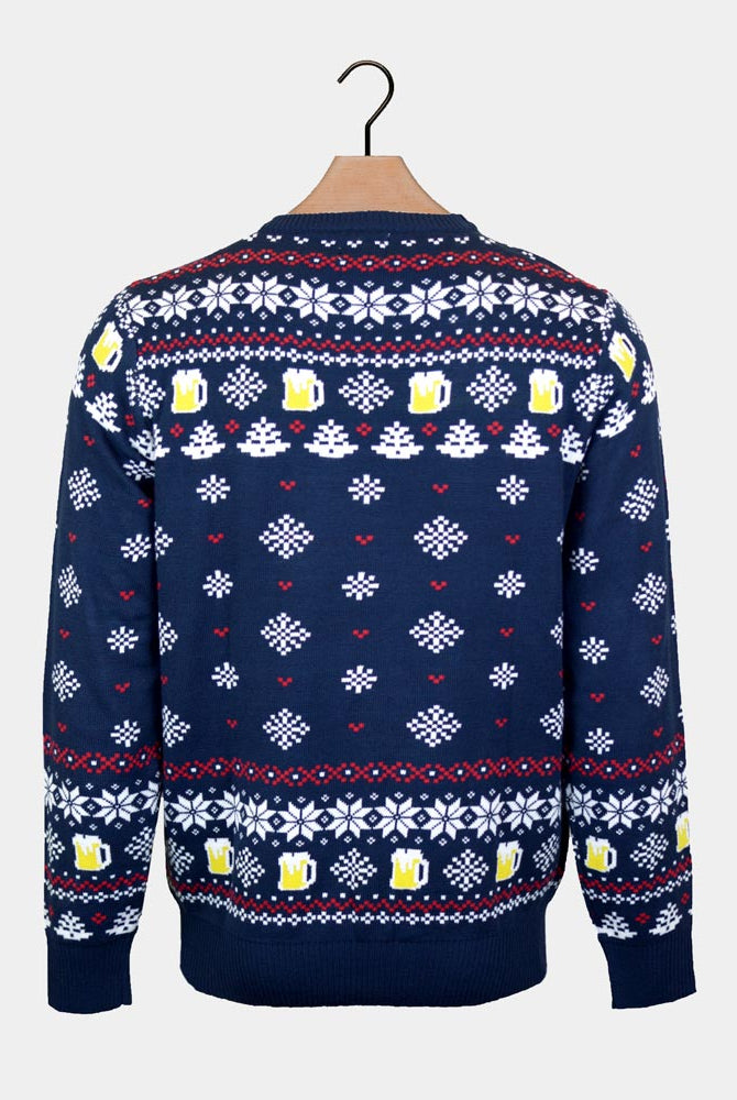 Maglione Natalizio di Coppia Beer Pocket