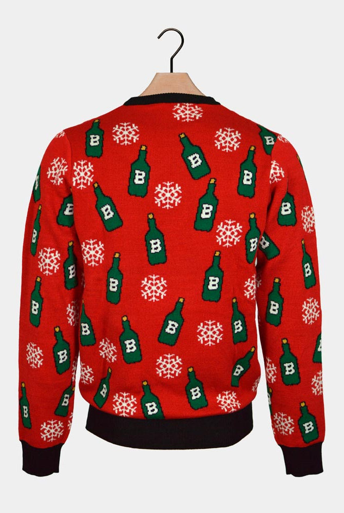 Maglione Natalizio Coppia con Renna e Apribottiglie Birra