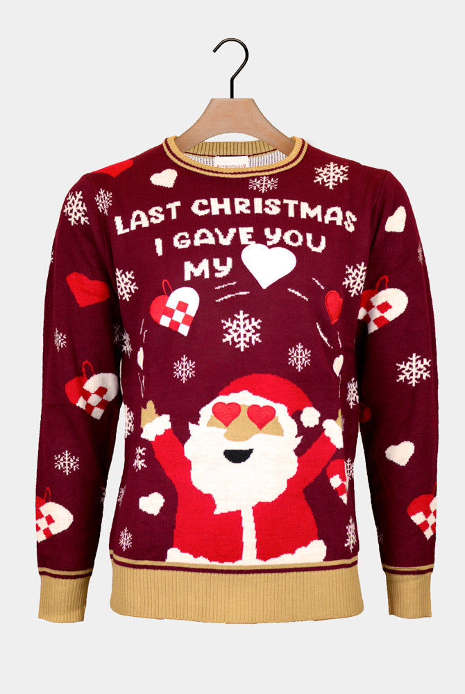 Maglione Natalizio Coppia Last I Gave You My Heart Christmas