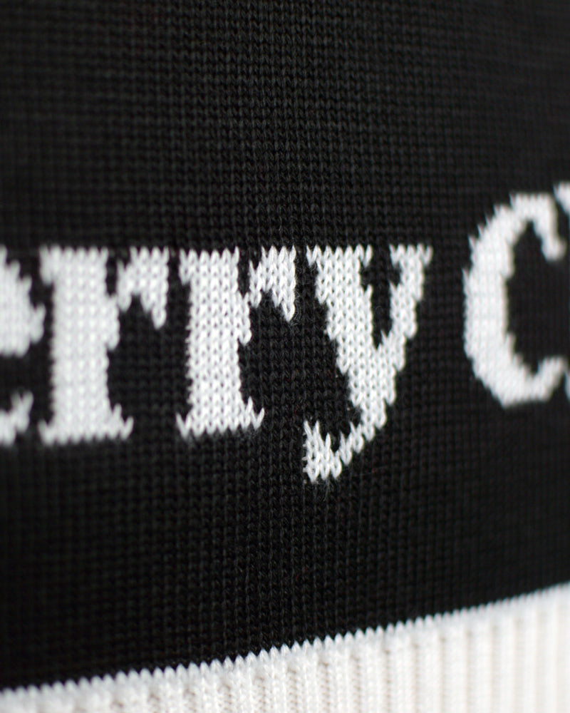 Maglione Natalizio di Coppia Nero con Albero Natalizio Merry Christmas