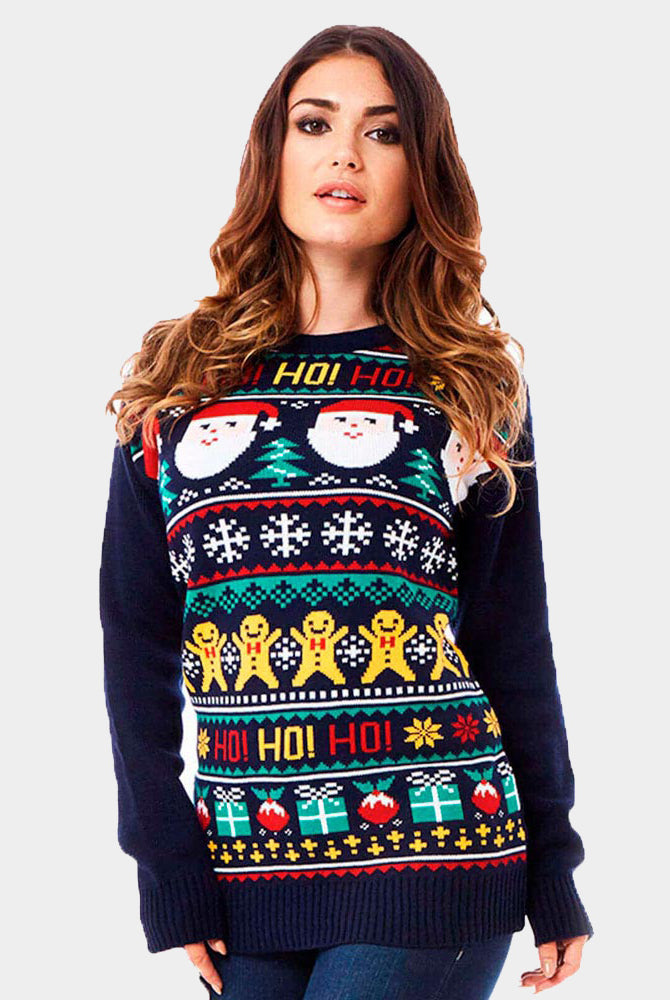 Maglione Natalizio Donna Babbo Natale Ho Ho Ho!