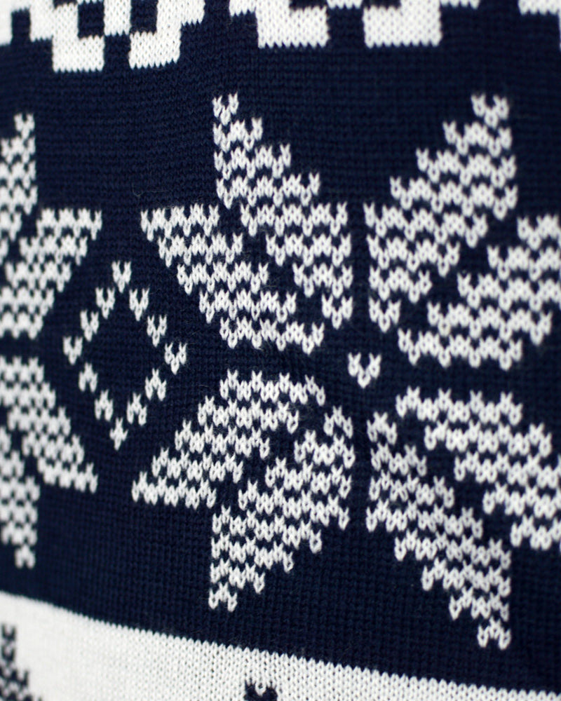Polo Nord Maglione Natalizio da Donna Blu