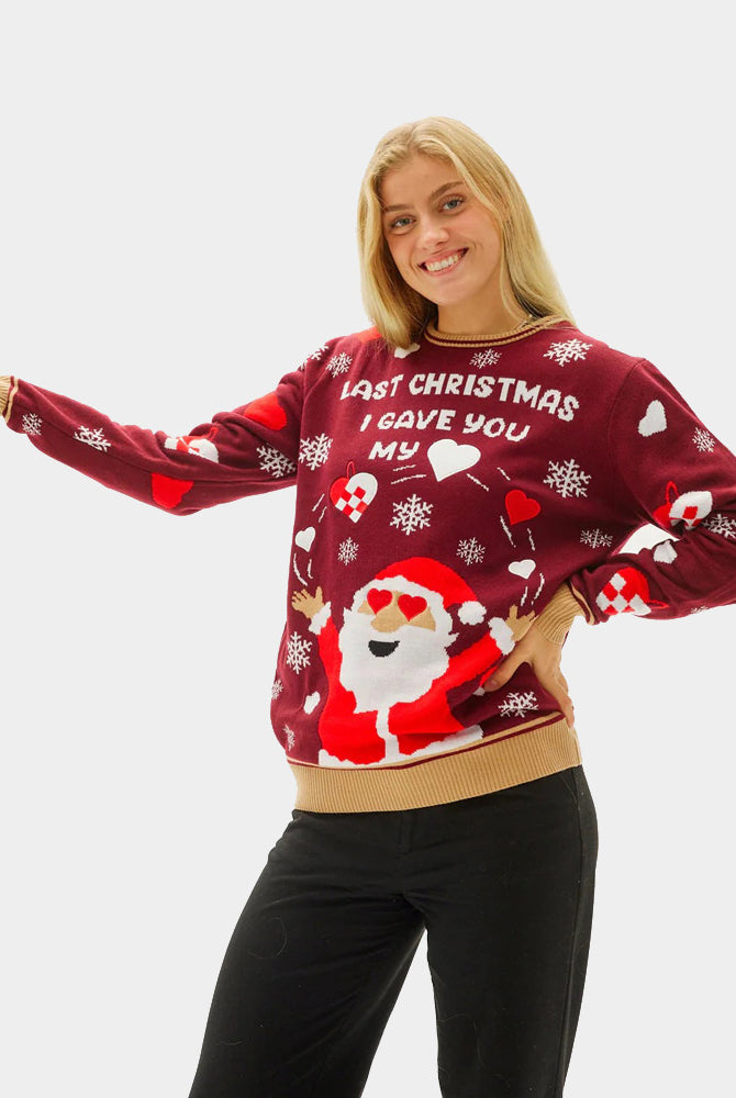 Maglione Natalizio Donna Coppia Last Christmas I Gave You My Heart