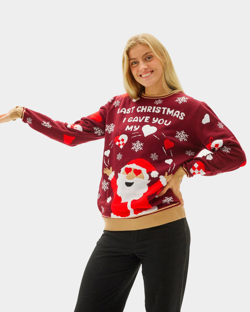 Maglione Natalizio da Donna Last Christmas I Gave You My Heart