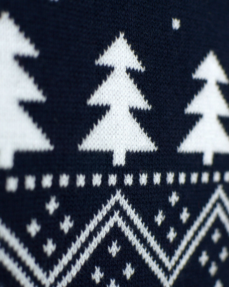 Maglione Natalizio da Donna Alberi Pupazzi di Neve e Babbo Natale