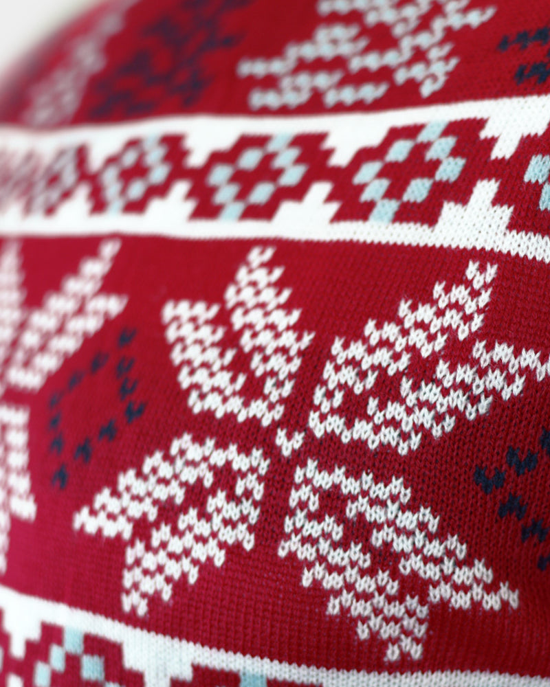 Classico Stelle Polari Maglione Natalizio da Donna Rosso
