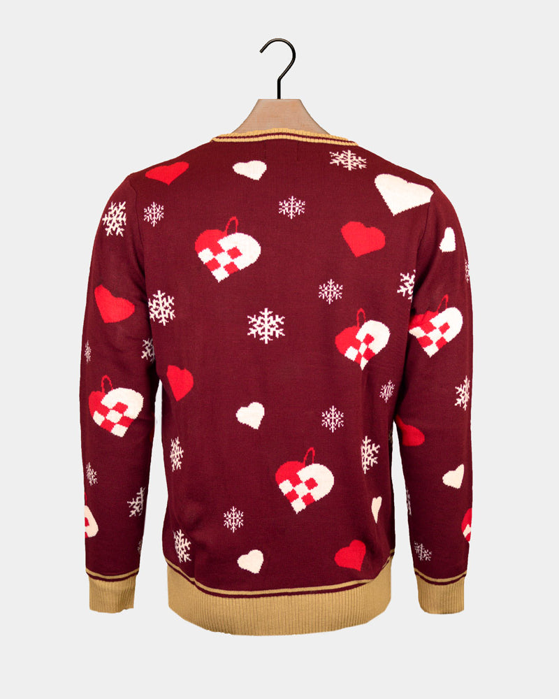 Maglione Natalizio da Donna Rosso Last Christmas I Gave You My Heart