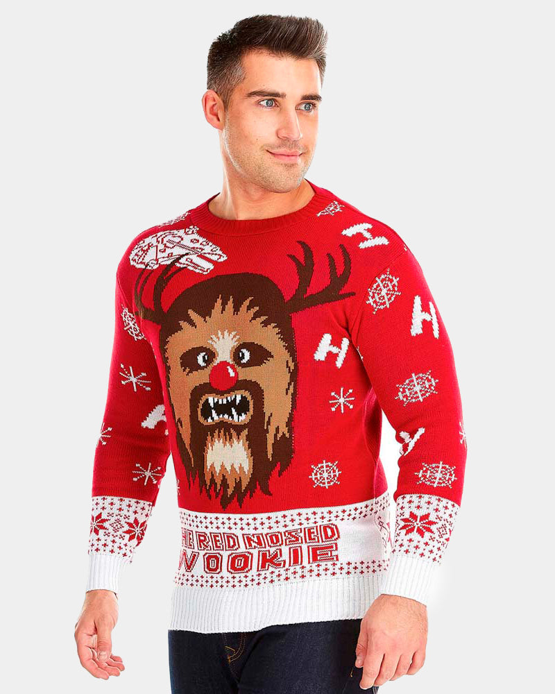 Maglione Natalizio da Donna Uomo Star Wars Wookiee