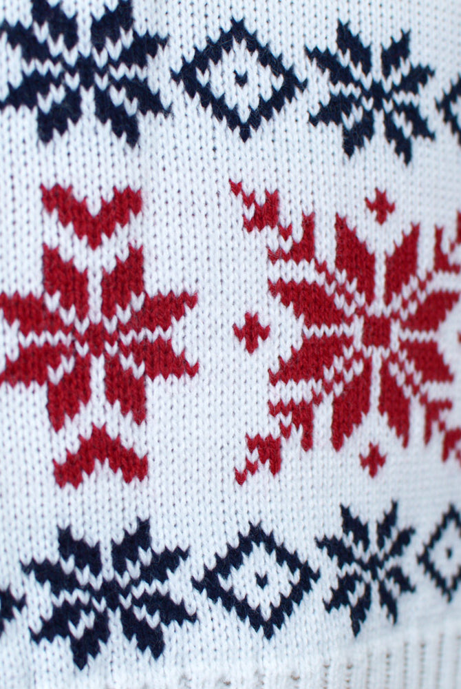 Maglione Natalizio Renna e Neve Famiglia Azzurro