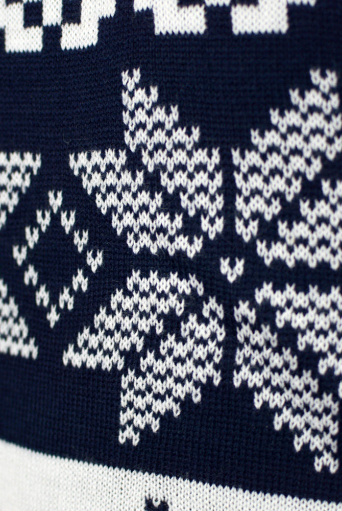 Polo Nord Maglione Natalizio per la Famiglia Blu