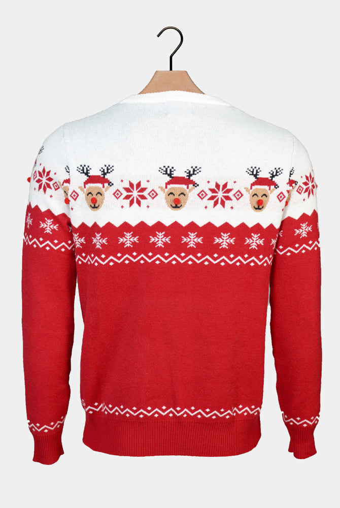 Maglione Natalizio per Famiglia con adorabile Renna